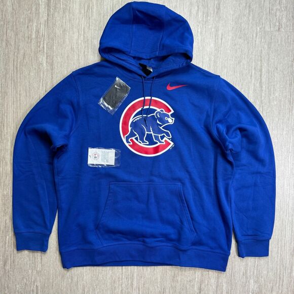 Nike Other - Nike Chicago Cubs Hoodie Men XXL NEW Royal Blue Franchise Fleece Sweatshirt MLB